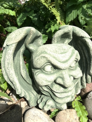 De Duivel- Gargoyle- decoratie voor de muur - Stone Monster- middeleeuwse figuren tuin.